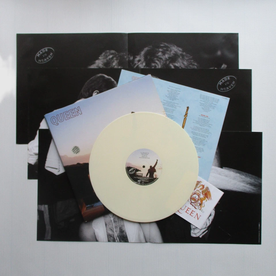 Queen 'Promotional Copy' Made In Heaven 1995 UK Cream Coloured Vinyl LP Album - Image 3 of 4