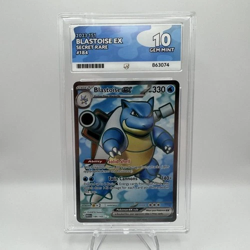 ACE 10 Blastoise EX 184/165 Pokemon 151