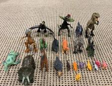 Mix of Dinosaurs, Farm Animals , Ocean, and Safari Wild Life Plastic Toys