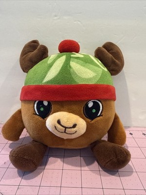 American Greetings Reindeer 9  Plush Christmas Holiday Beanie Winter Hat