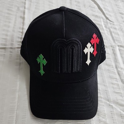 Glory Hats Black Snapback Hat Adjustable Religious Cross Embroidery Men