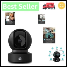 Kasa 1080p Indoor Pan-Tilt Security Camera with Night Vision & 2-Way Audio