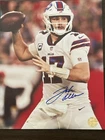 Josh Allen signed Autographed 8x10 Photo “ BILLS” with COA. HOF