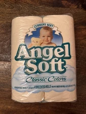 Vintage Angel Soft Toilet Paper (4 Rolls) 1998 New Unopened