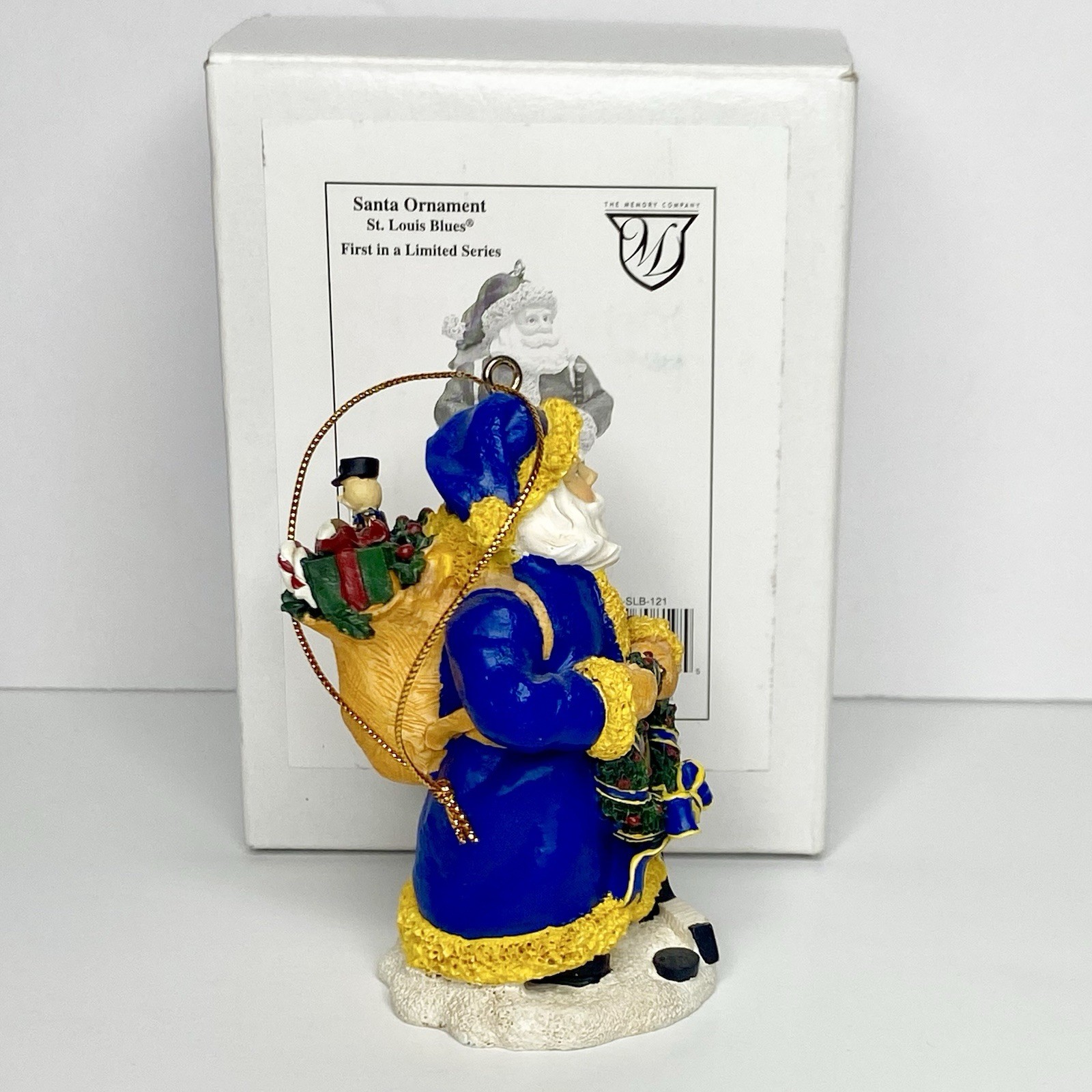 NHL  St Louis Blues Santa Ornament 2001 The Memory Company (1st In Series)