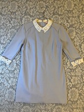 Ted Baker Currie Peter Pan Collar Dress Powder Blue Women’s 4