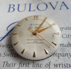 Vintage 1960's Men's Bulova 23 Jewel 6 Adj Automatic Watch Movement & Dial Hands