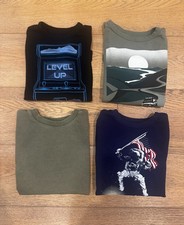 Bundle youth small long 3 short 1 sleeve shirts gap, excellent condition