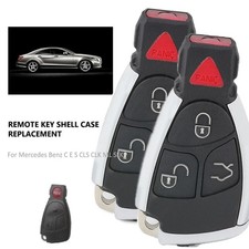 2x For Mercedes-benz C E S Cls Clk Ml Slk Upgraded Remote Key Shell Case Fob
