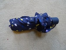 Purple with multicoloured hearts compact handbag briefcase umbrella