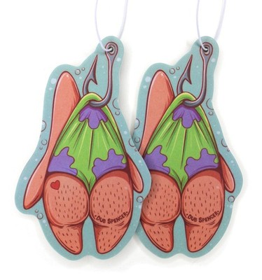 2x Funny Starfish Patrick Car Fragrance Tree Car Fragrance Bikini Air Freshener Bottom