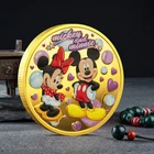 Gold Coin With Box In Color Commemorative 2020 Disney Year Mickey and Minnie