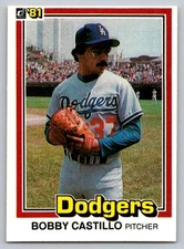 1981 Donruss #298 Bobby Castillo Los Angeles Dodgers
