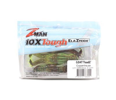 Zman Soft K�der Goat ToadZ 4 Zoll 3/Pack Coppertreuse (3055)