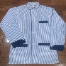 Christian Dior Vintage Sleep Shirt Men s Medium Made in USA Striped Pajama