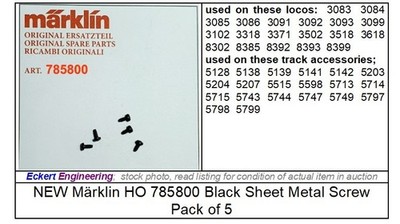 EE 785800 NEW Marklin Sheet Metal Attachment Screw VERY commonly used