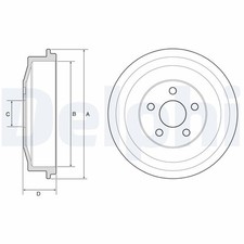 Tambour de frein Chrysler PT CRUISER
