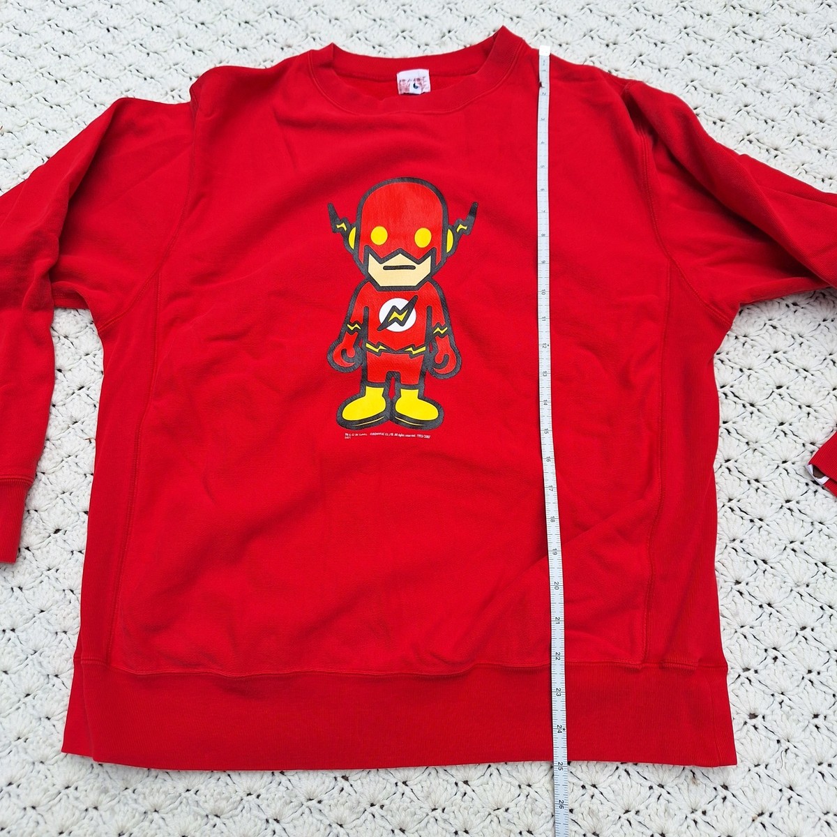 A Bathing Ape Bape 2007 DC Comics The Flash Crewneck Sweatshirt