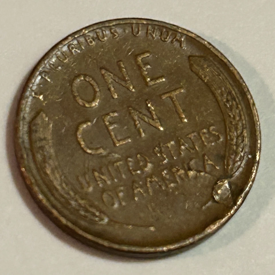 Vintage 1948 Wheat Penny retained Lamination Peel - Image 3 of 4