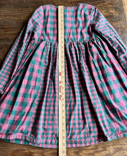 Matilda Jane Girls Size 10 Dress- Moments With You- Plaid To See You- Pink/Teal - Picture 13 of 15