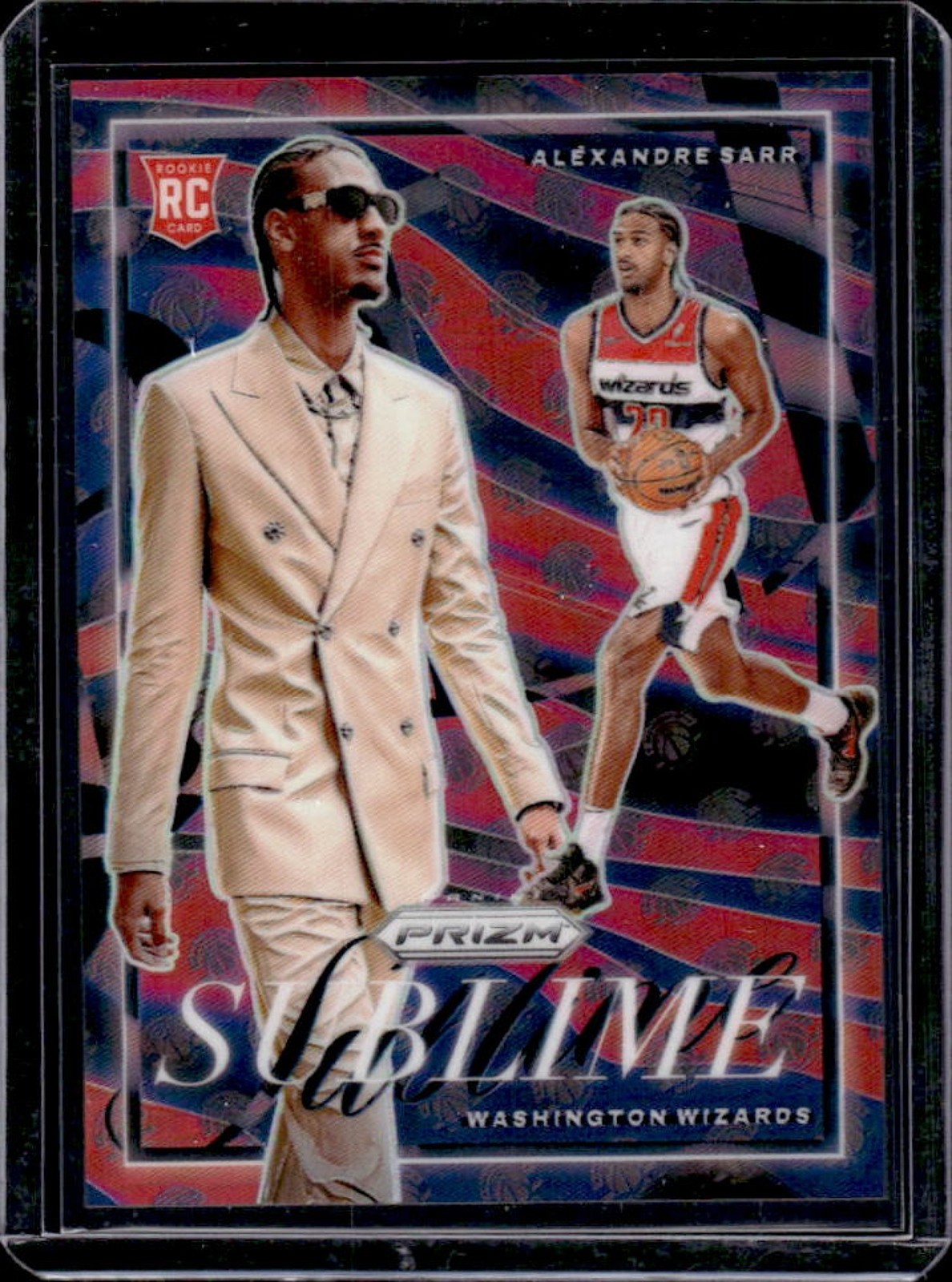2024-25 Panini Prizm Alexandre Sarr Sublime RC Rookie #11 Wizards