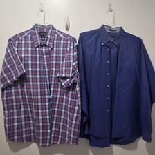 Dress Shirts Chaps 17.5 Lot Of 2