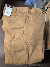 Dead-Stock New with Tags Never Worn Brown Dickies Carpenter Duck Jean Sz 32x28