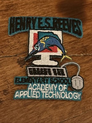 ML  Henry E.S. Reeves Academy Of Implied Technology  Iron On Patch 3 x 2.5 Inch