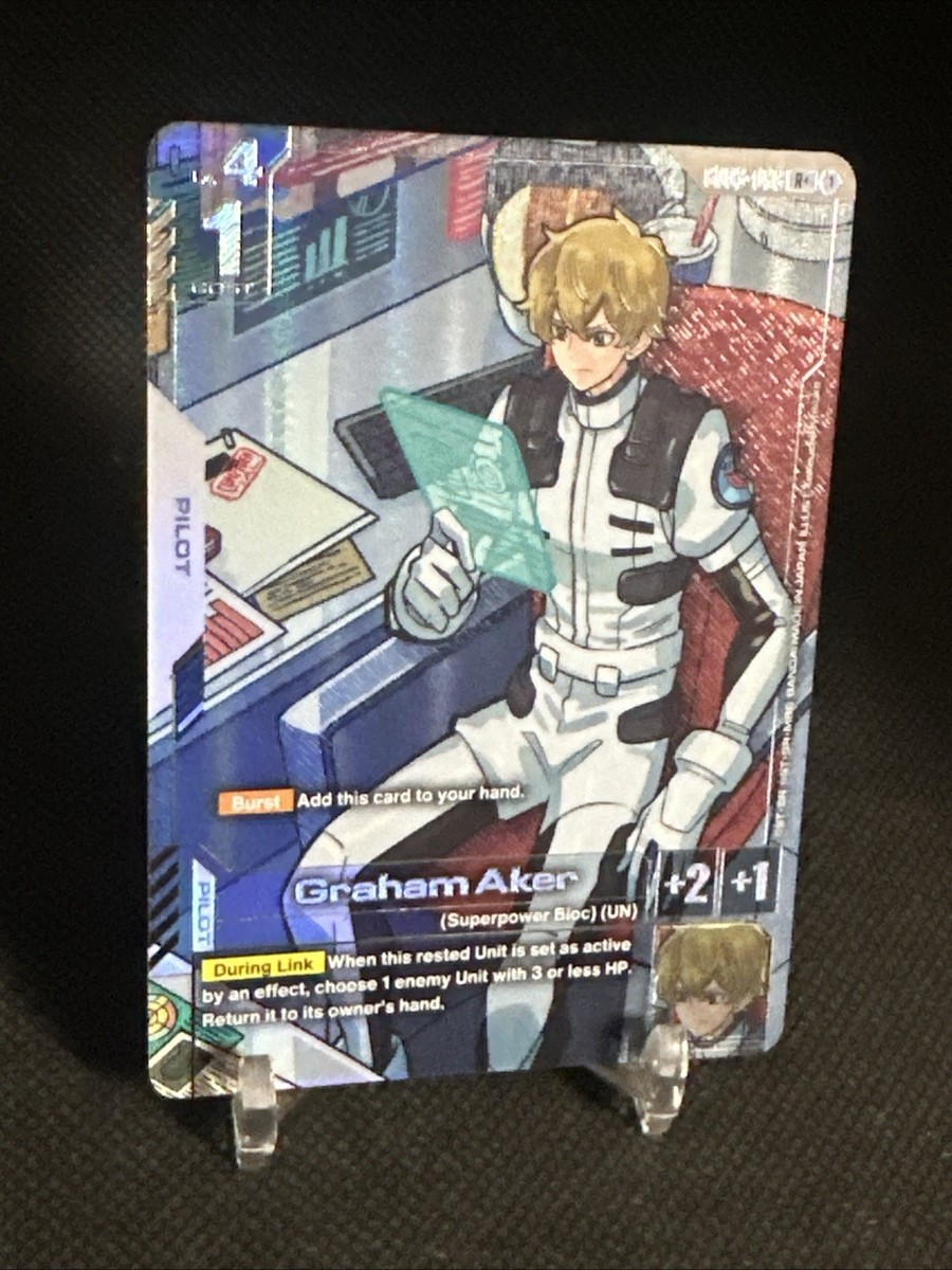 Dグレ　トレカ　11039-GRD Graham Aker Alternate Art Foil - GD03-098 R+ - Gundam TCG Card