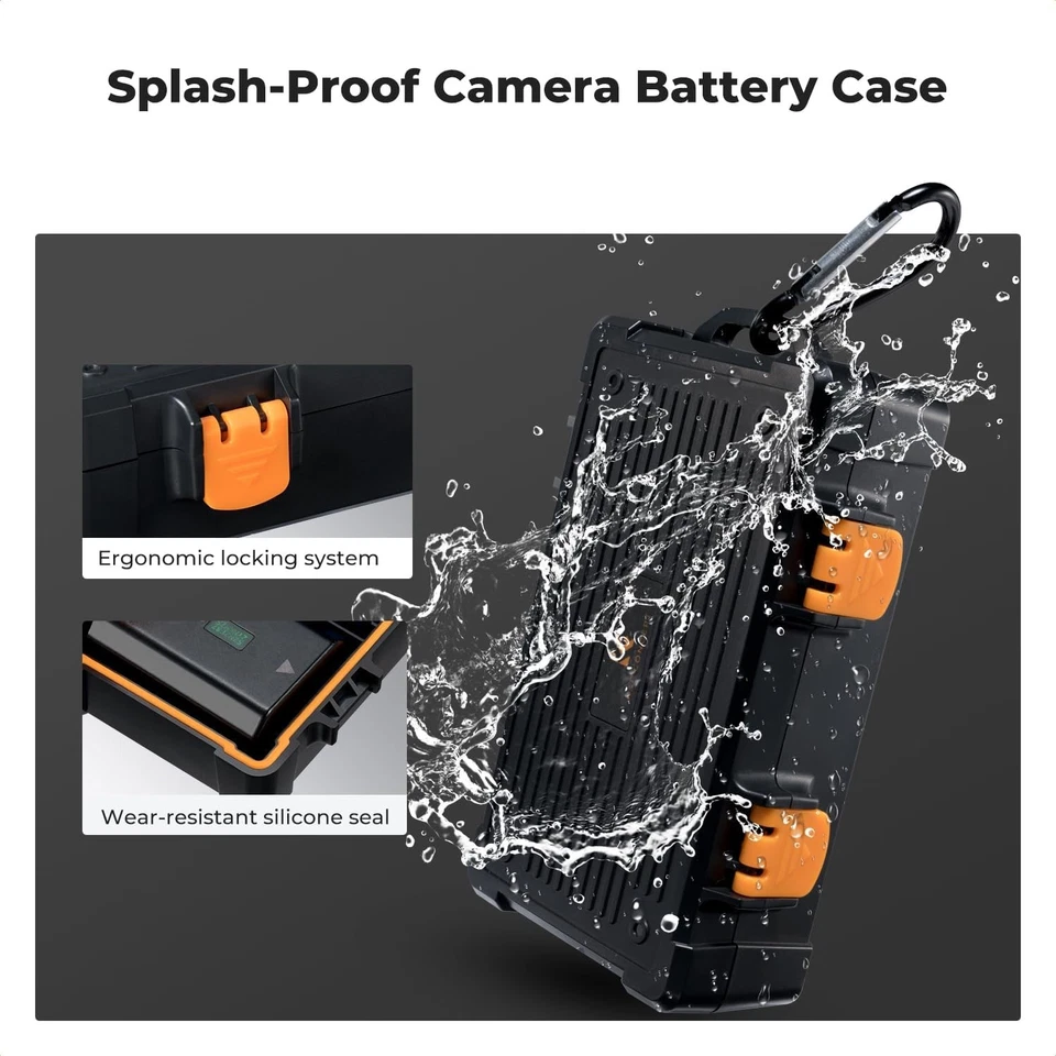 K&F Concept Camera Battery Memory Card Case for NP-FZ100/NP-FZ50/Canon LP-E6 - Image 4 of 4