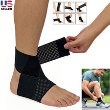 Ankle Support Brace Compression Sleeve Plantar Fasciitis Pain Relief Foot Wrap