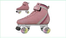 Bont Parkstar Pink Suede Roller Skates. sz 37.5 Bont 5.5 Excellent Condition