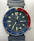 Vintage Men’s Seiko Pepsi Diver Turtle 6309-729A F1 Watch