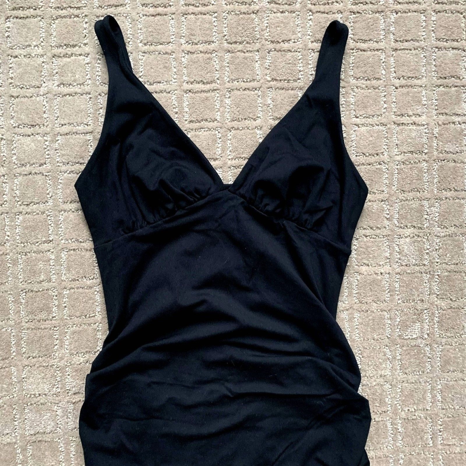 SUSANA MONACO RUCHED BODYCON DRESS BLACK REVOLVE MEDIUM Y2K SEXY