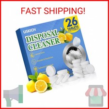 Garbage Disposal Cleaner Deodorizer Tablets 26Pack,XL Powerful Foaming Kitchen S