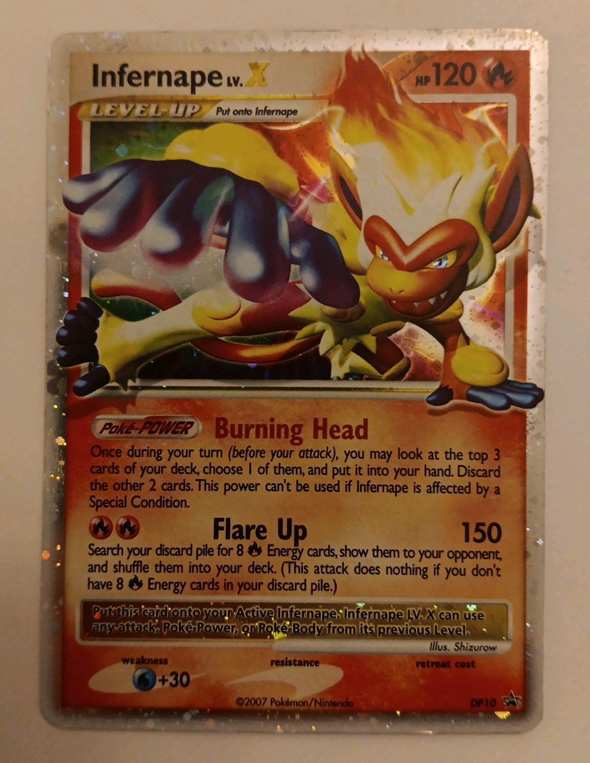 Infernape🔥 Lv. X DP10 Holo Rare Pokémon TCG Black Star Promo 2007