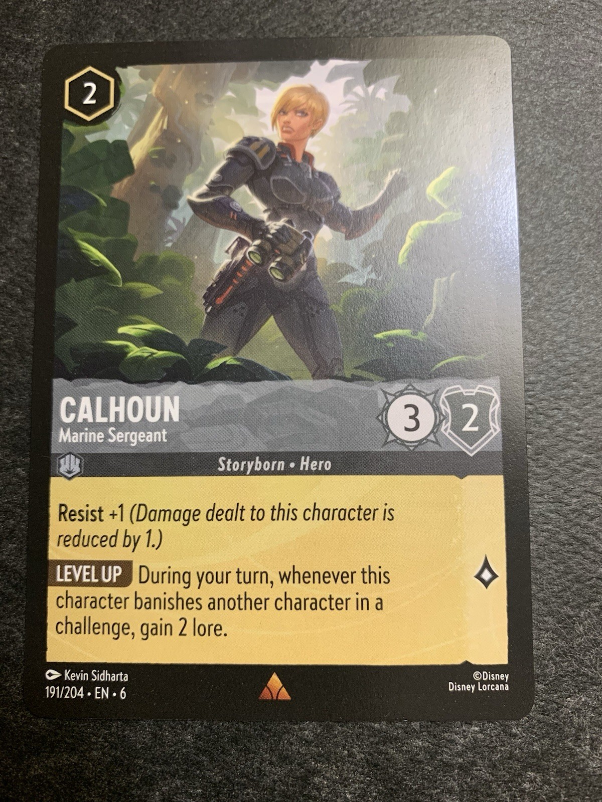 Disney Lorcana - Calhoun - Marine Sergeant 191/204 Azurite Sea Regular Rare NM