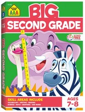 School Zone - Big Second Grade Workbook - 320 Pages, Ages 7 to 8, 2nd Grade,...