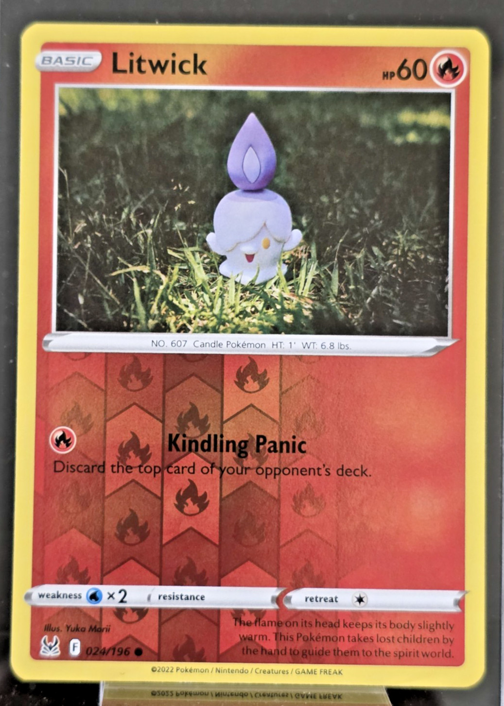 Litwick 24/196 Lost Origin Reverse Holo Common 024/196 Pokémon TCG