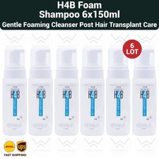 H4B Foam Shampoo 150ml, Gentle Foaming Cleanser Post Hair Transplant Care - 6LOT