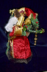 The San Francisco Music Box Company Fabric Father Christmas w/ Staff — photo 3