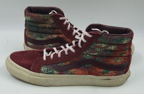 Vans Sk8-Hi Slim Men's Sneakers Italian Weave Port Royal Lace-Up Shoes Sz 7.5 - Picture 2 of 9