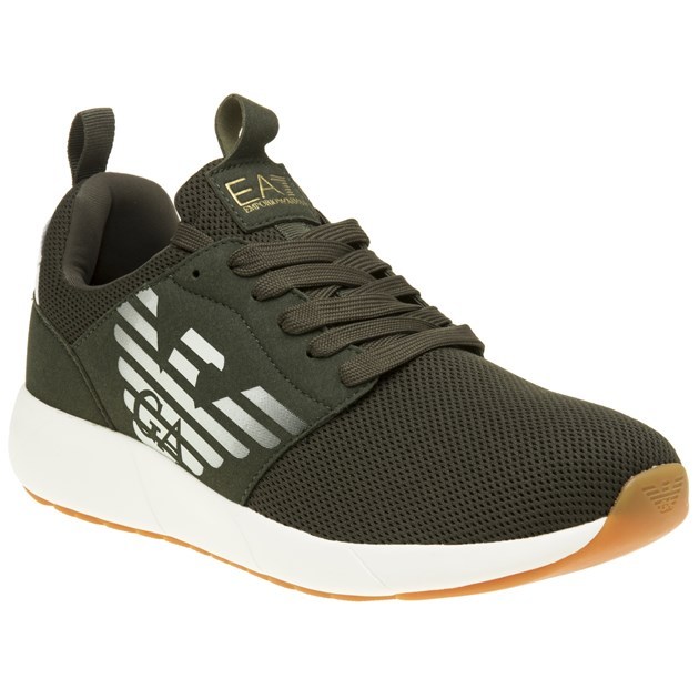 New MENS EA7 GREEN FUSION RACER NYLON Sneakers Running Style New MENS EA7 GREEN FUSION RACER NYLON Sneakers Running Style
