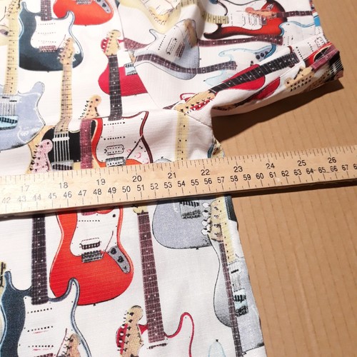 Camicia Fender The Collection By Da Vinci All Over Stampa Chitarra Bottoni Uomo M - Foto 10 di 13