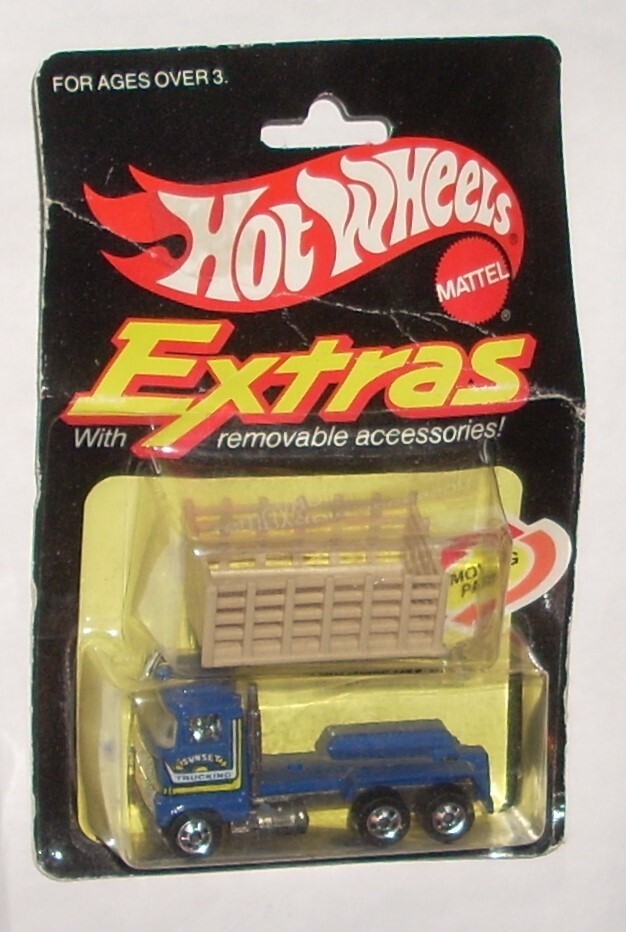 hotwheels EXTRAS  1983年 レア　トラック ビンテージ Vintage 1983 Hot Wheels Extras Ford Stake Bed Truck 4018 Blue MOC