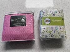 CIRCO BUDS 'N BLOSSOMS COLLECTION FULL SHEET SET & PINK QUEEN BED SHEET SET