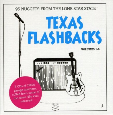 VARIOUS ARTISTS - TEXAS FLASHBACKS, VOL. 1-6 CD PSYCH GARAGE RARE