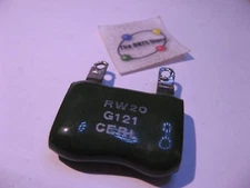 CERL RW20-G121 15 Watt 120 Ohm Wire Wound High Power Resistor - USED Qty 1