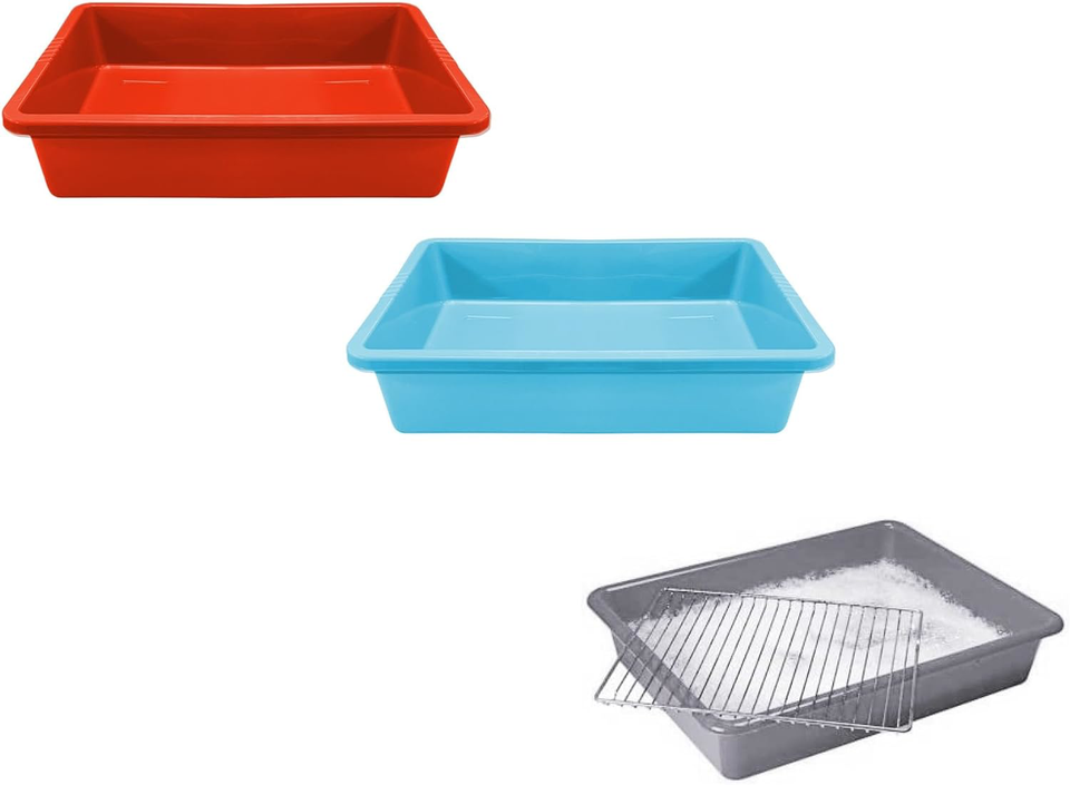 Optimal Products Large Oven Rack & Grill Soaking Cleaning Tray