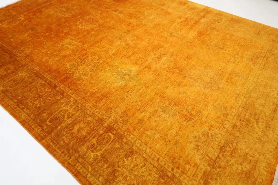 9 x 12 ft Tribal OverDye Area Rug Afghan Hand Knotted Veg Dye Wool Rug - Image 2 of 4